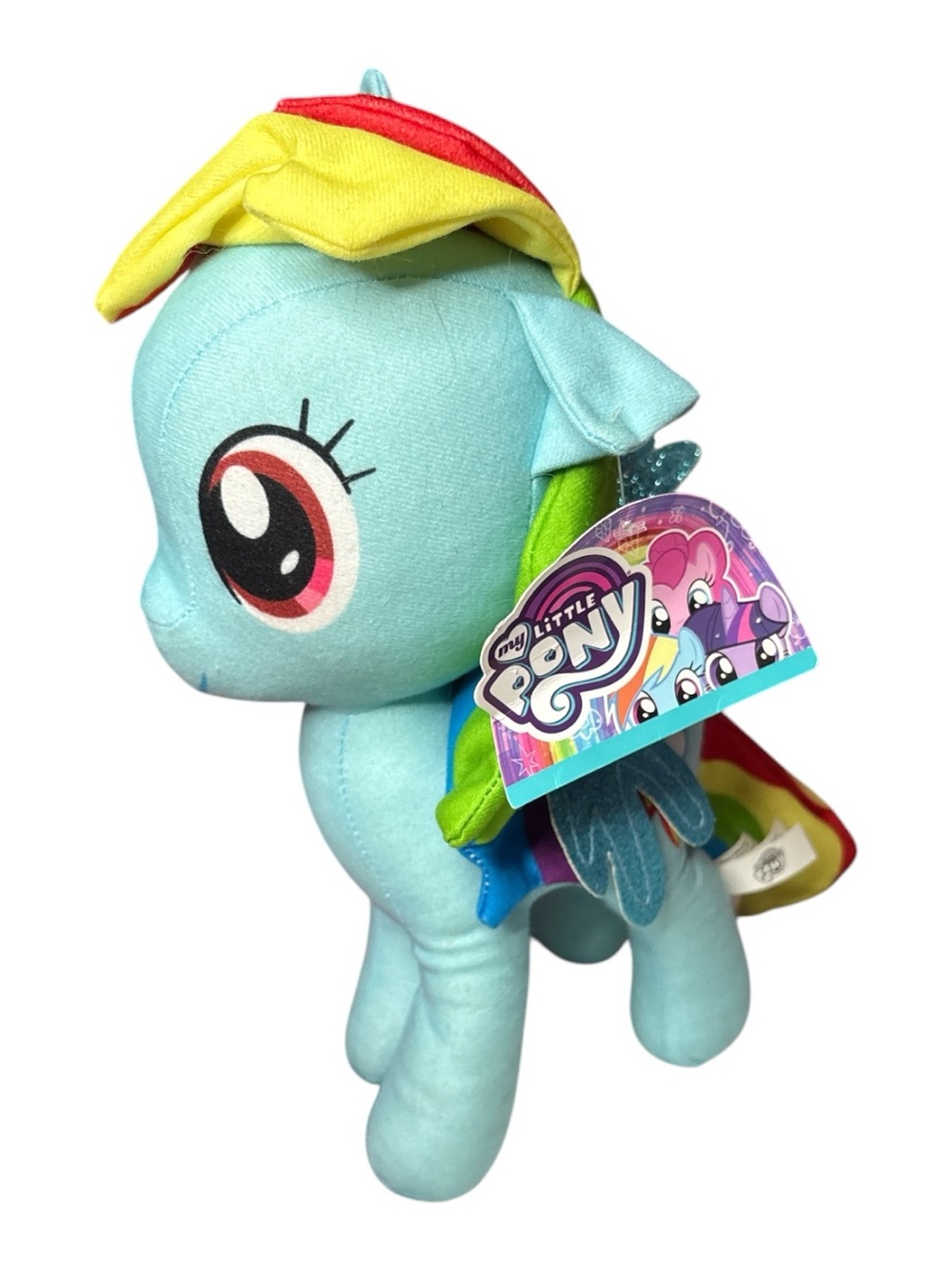NWT My Little Pony Rainbow Dash Plush 12" Glitter Wings Stuffed Toy